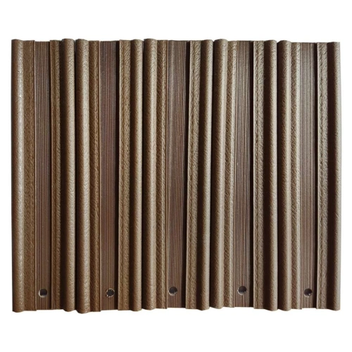 Listwa ogrodzeniowa pionowa szeroka 123x8 RD01 jasny brąz