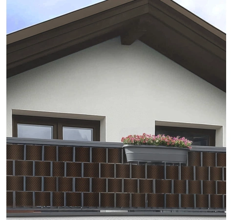 Taśma ogrodzeniowa do paneli 19/255 cm mix brąz RD06