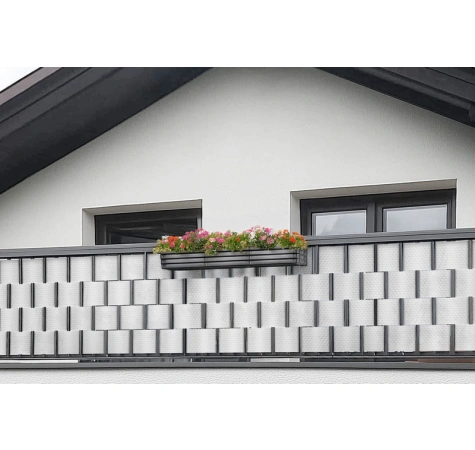 Taśma ogrodzeniowa do paneli 19/255 cm biała RD 07