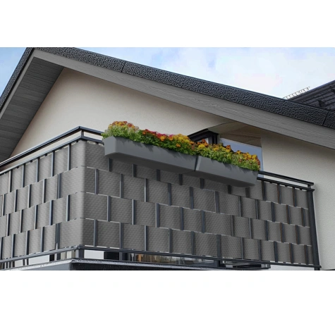 Taśma ogrodzeniowa do paneli 19/255 cm jasny szary RD 17