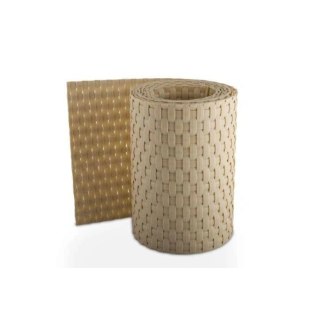 Taśma panelowa z technorattanu w wymiarze 19 cm x 255 cm, kremowy