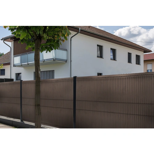 Listwy ogrodzeniowe pionowe 153 x 250 RD 02 ciemny brąz