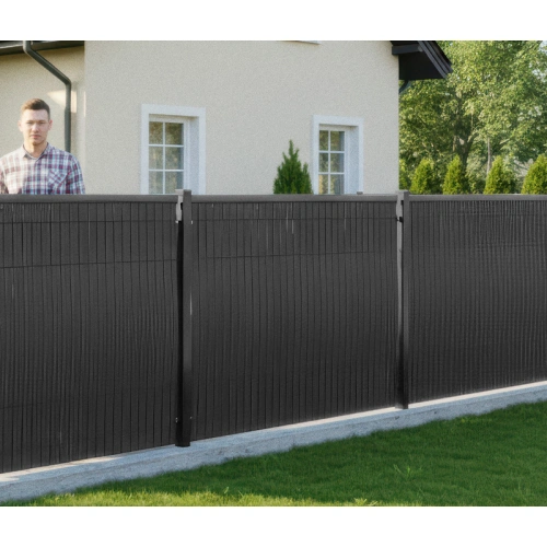 Listwy ogrodzeniowe pionowe 153 x250 RD04 czarne
