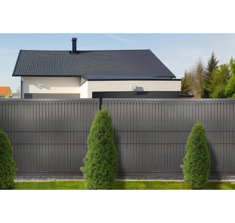 Listwy ogrodzeniowe pionowe 123 x250 RD03 ciemno szary