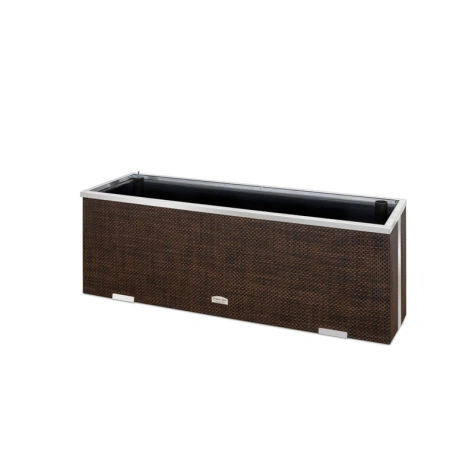 Donica ratanowa z nawodnieniem i dociepleniem 125x39x43 cm RD18 beżowy