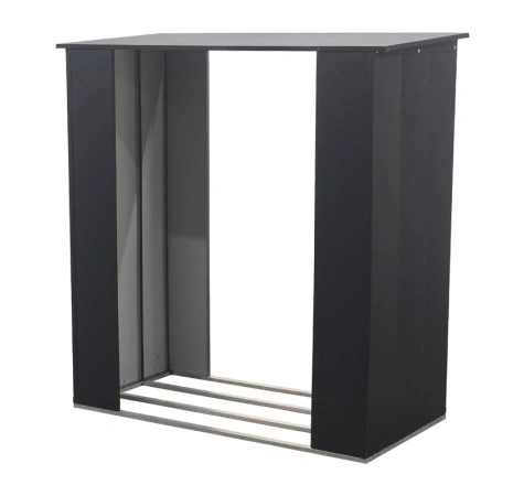 Wiata na drewno kominkowe drewutnia antracyt 167x150x75 do montażu